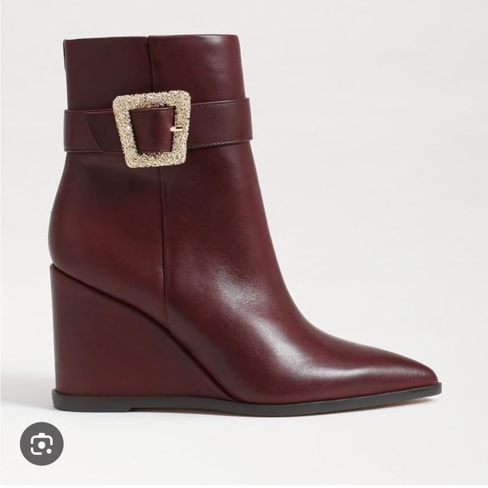 Sam Edelman Weslie Leather Wedge Boots - Picture 16 of 16